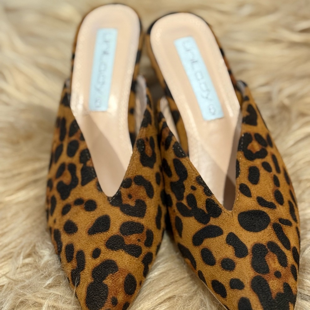 Leopard Print Women's Mules